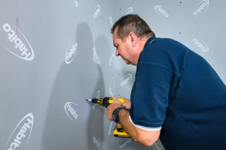 Montáž priečky z dosiek Habito