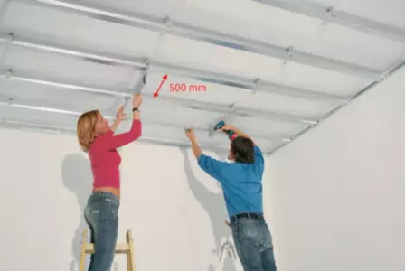 montáž podhĺadu na strop 6