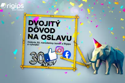 Oslávte 30 rokov s Isoverom a Rigipsom a vyhrajte skvelé ceny!