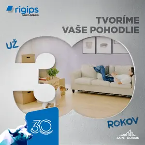 30 rokov Rigips 30 rokov Rigips kocka
