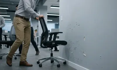 Obuchane steny v kancelarii