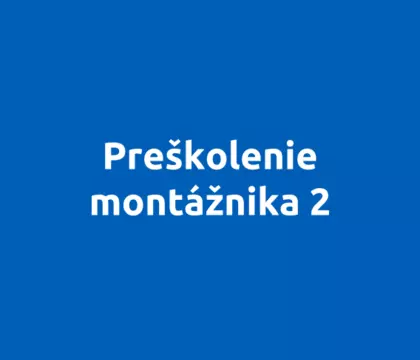 Preškolenie montážnika 2
