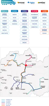 Rozvozy Ružomberok 2025