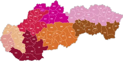 Mapa kontaktov sucha