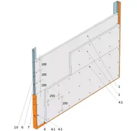 Šachtová stena Rigips bez podkonštrukcie 