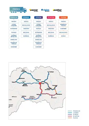 Rozvozy Presov 2025