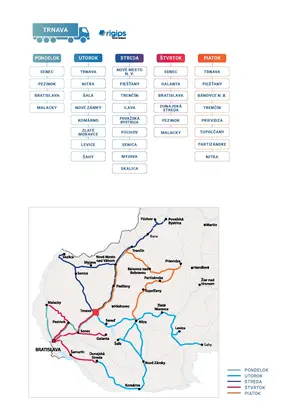 Rozvozy Trnava 2025